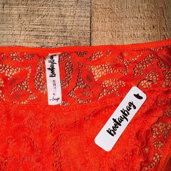 NWT bootaybag bikini underwear lace orange - Picture 2 of 7